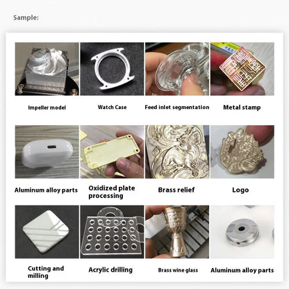 TEBAK JY-01 Mini Small Cnc Engraving 3 4 5 Axis Services  Aluminum Prototypes Vertical Turning Milling Machine for Metal