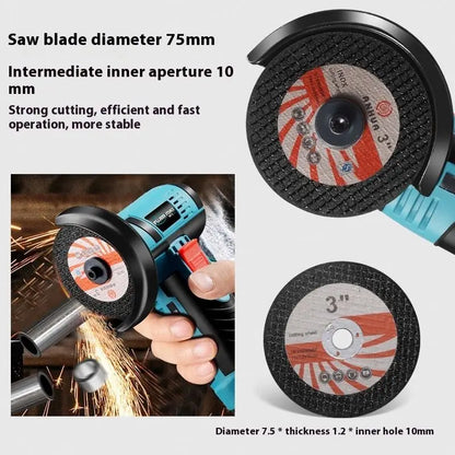 TEBAK Small Household Handheld Polishing Machine Electric Cutting Machine Portable Cordless Brushless Electric Angle Grinder