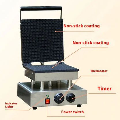 Popular Commercial Snack Equipment Food Waffle Electric Biscuit Cookie Making Machine Ice Cream Cone Waffle Maker
