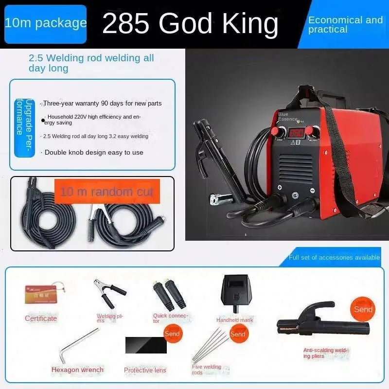 TK06 High Power Mini Handheld Inverter 200/250A Esab Ac Copper Wire Electric Portable Stick Arc Welding Machine