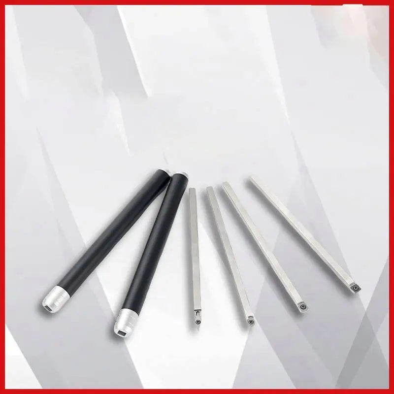 TEBAK Handle Wood Turning Tool Set Carbide Tipped Lathe Finisher/Rougher/Detailer/Hollower Tools Turning Set