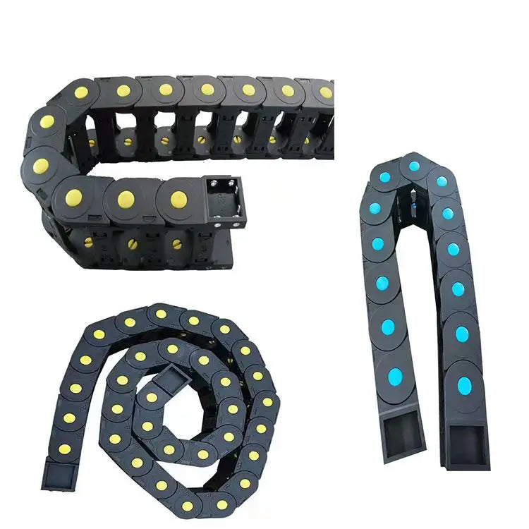 TEBAK Flexible Wire Track Cable Channel Enclosed Drag Chain Guide Plastic Cable Carrier