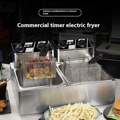 Kitchen Equipment Promotion Price Chicken Deep Fryer/Electric Deep Frying Machine/Commercial Potato Chips Deep Fryer