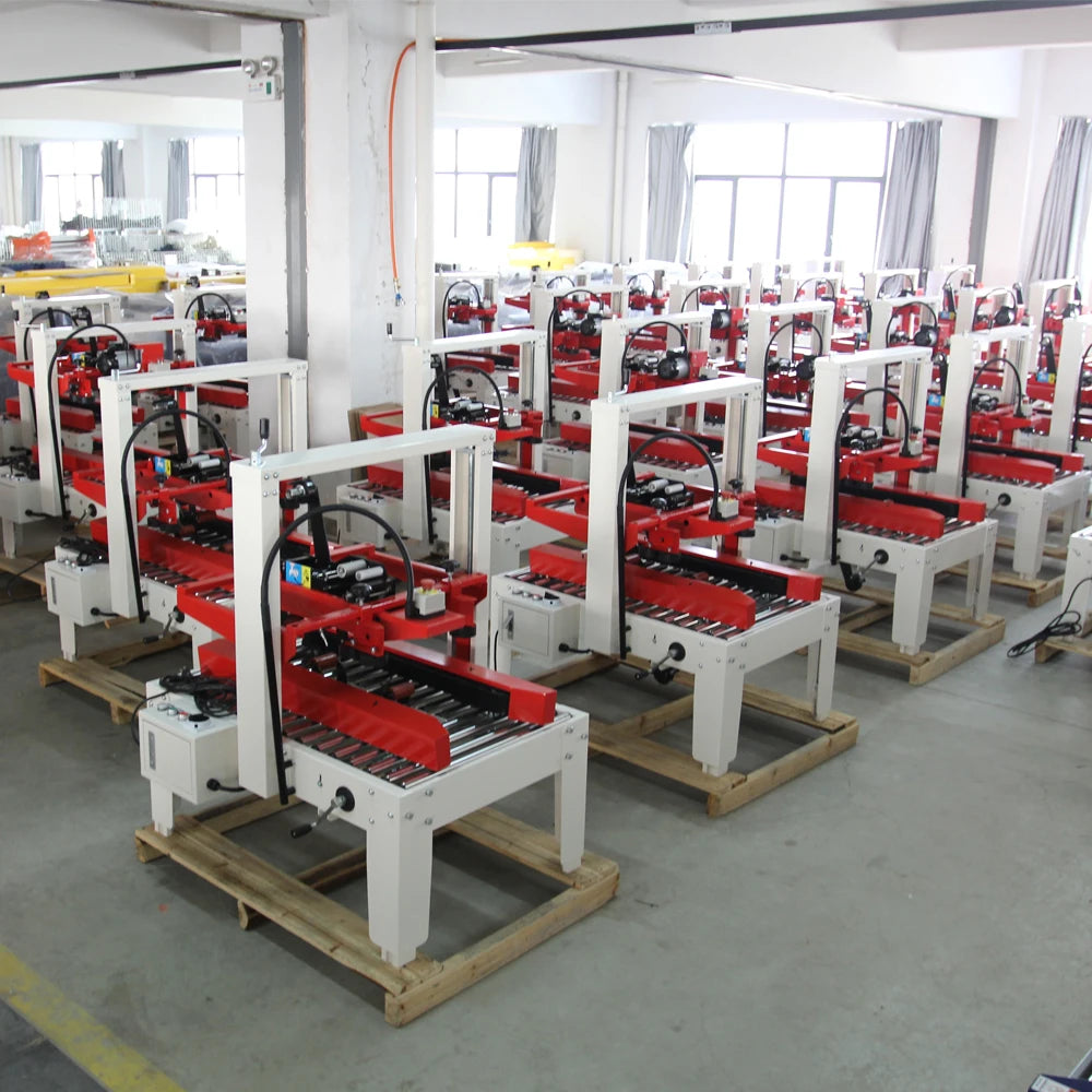 A TEBAK Mini Box Carton Sealer Small Box Carton Sealing Machine  Case Sealer Automatic Carton Sealer