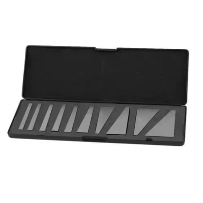 TEBAK 10pcs Set Angle Block Set 1, 2, 3, 4, 5, 10, 15, 20, 25, 30 Precision +/- 20 Seconds, Machinist Tool Block Gauge Gage