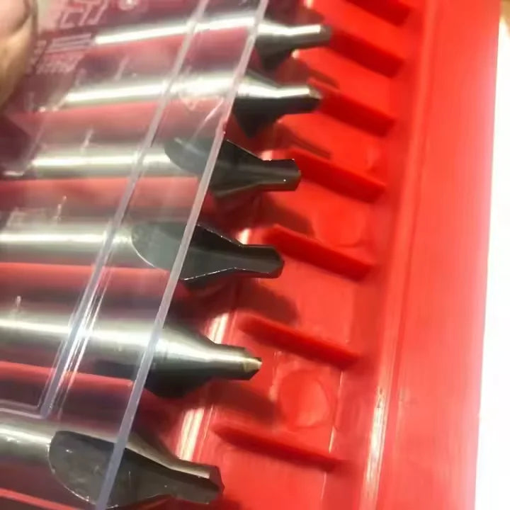 TEBAK Drills Bits for Lathe Metalworking Center Spotting HSS Countersink Self Center Combination Drill Bit Center Drill Bits