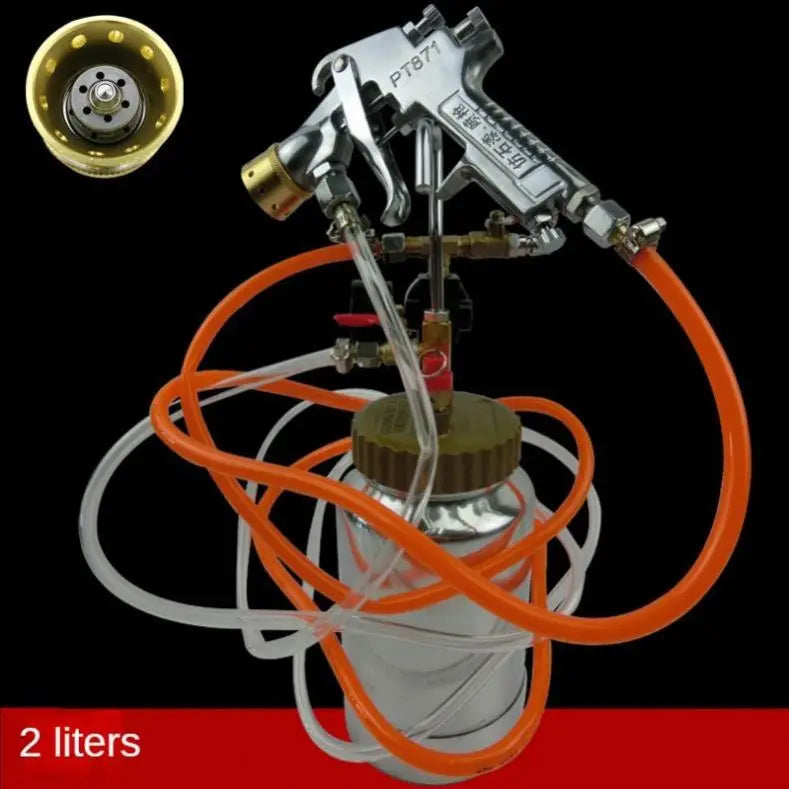 TEBAK 2L Pressure tank With air Spray Gun Spray Gun and Regulator Suitable for Shoe Factories