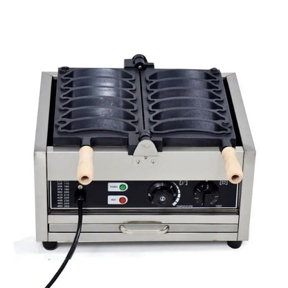 Waffle Maker Machine Custom Fashion Design Lpg Ng Gas Electric Long Waffle Maker Banana Shape Stick Commercial Waffle Maker
