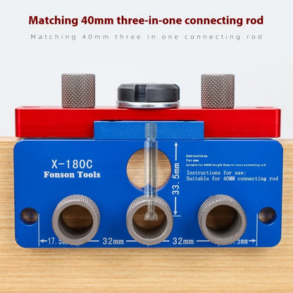 TEBAK W-149 Wood Working Ready Made 3 In1doweling Jig Kit Adjustable Drilling Guide Puncher