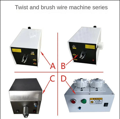 Manual Wire Twisting Machine Cable Twister Equipment Shield Brush Wire Twisting Machine