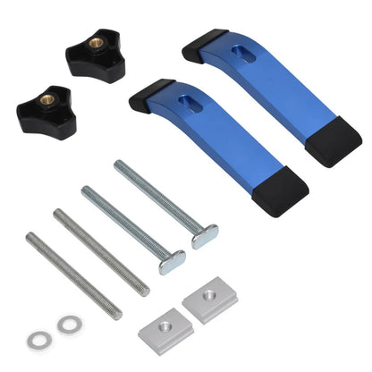 TEBAK W-24 Woodworking Tools Pressure Plate Universal Clamping Block Diagonal Track Pipe Clamp Block M8 Screw Hinge Clamps