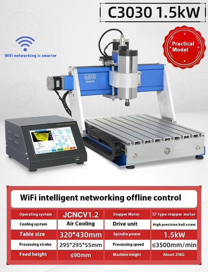 TEBAK JY-09 Touch Screen Off-line Control System C2520 C3030 C4030 C4060 3Axis 800W 1.5KW CNC Engraving Carving Machine