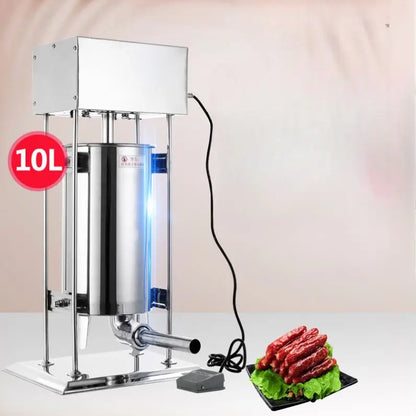 TEBAK Automatic Electric Sausage Making Machine 10L 15L Large Capacity Sausage Filling Machinery Electric Sausage Stuffer