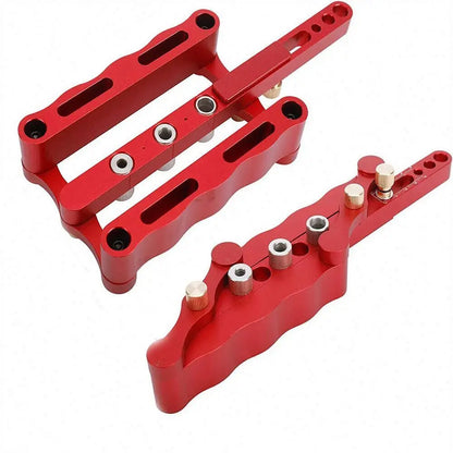 TEBAK Wood Working Tool Aluminum Dowel Jig Drill Guider Wooden Doweling Joinery for Panel Woodworking