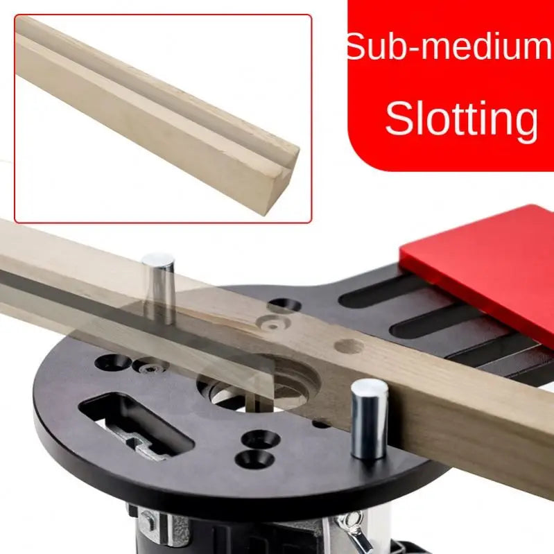 TEBAK W-35 Woodworking Slotting Locator Wood Trimming Milling Slot Chamfering Auxiliary Fine-tuning Tool 65mm Trimming Machine