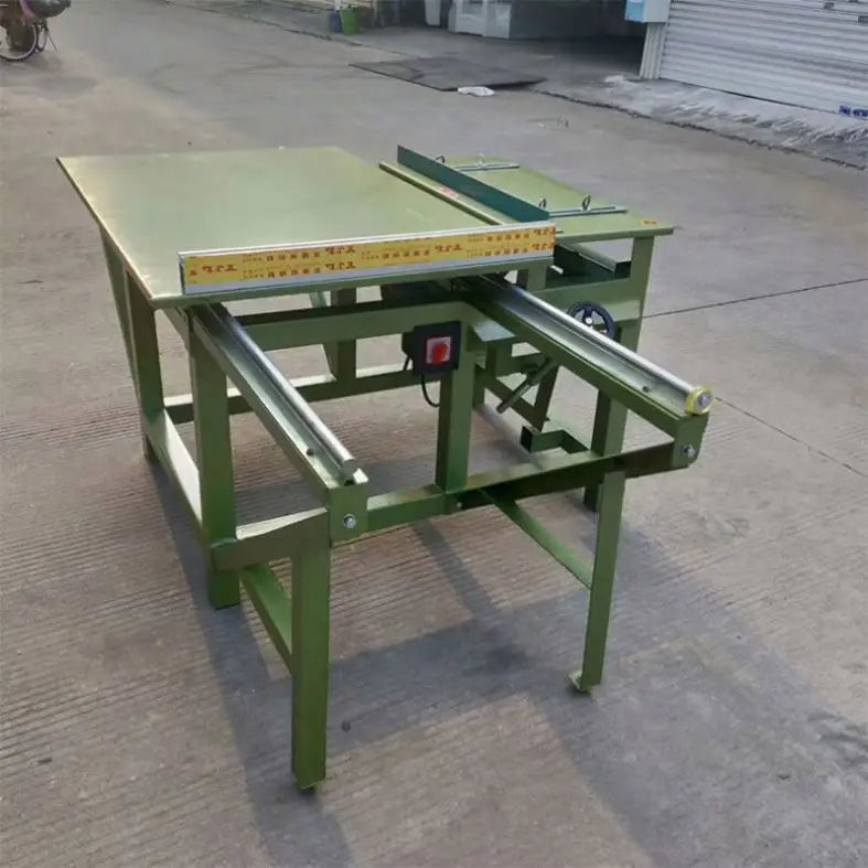 Woodworking Precision Guide Rail Push Table Saw Horizontal Furniture Solid Log Opener 45 Degree Angle Cutting Sawing Machine