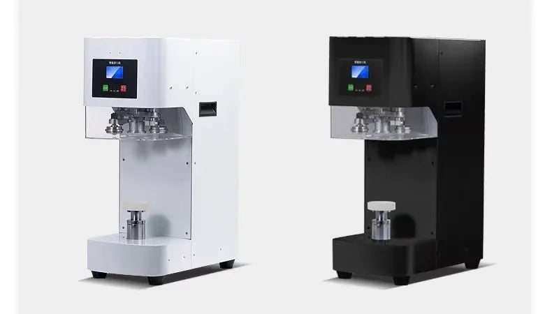 TEBAK Commercial Automatic Plastic Custom Beverage Jar Bottle Beer Bubble Tea Intelligent Cans Seamer Sealing Canning Machine