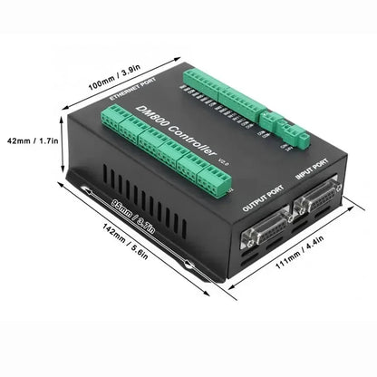 TEBAK CNC Handle Controller Motion Control System DM800 3/4/5 Axis 3.8 Inch Screen Plus Emergency Stop Button Supports G Code