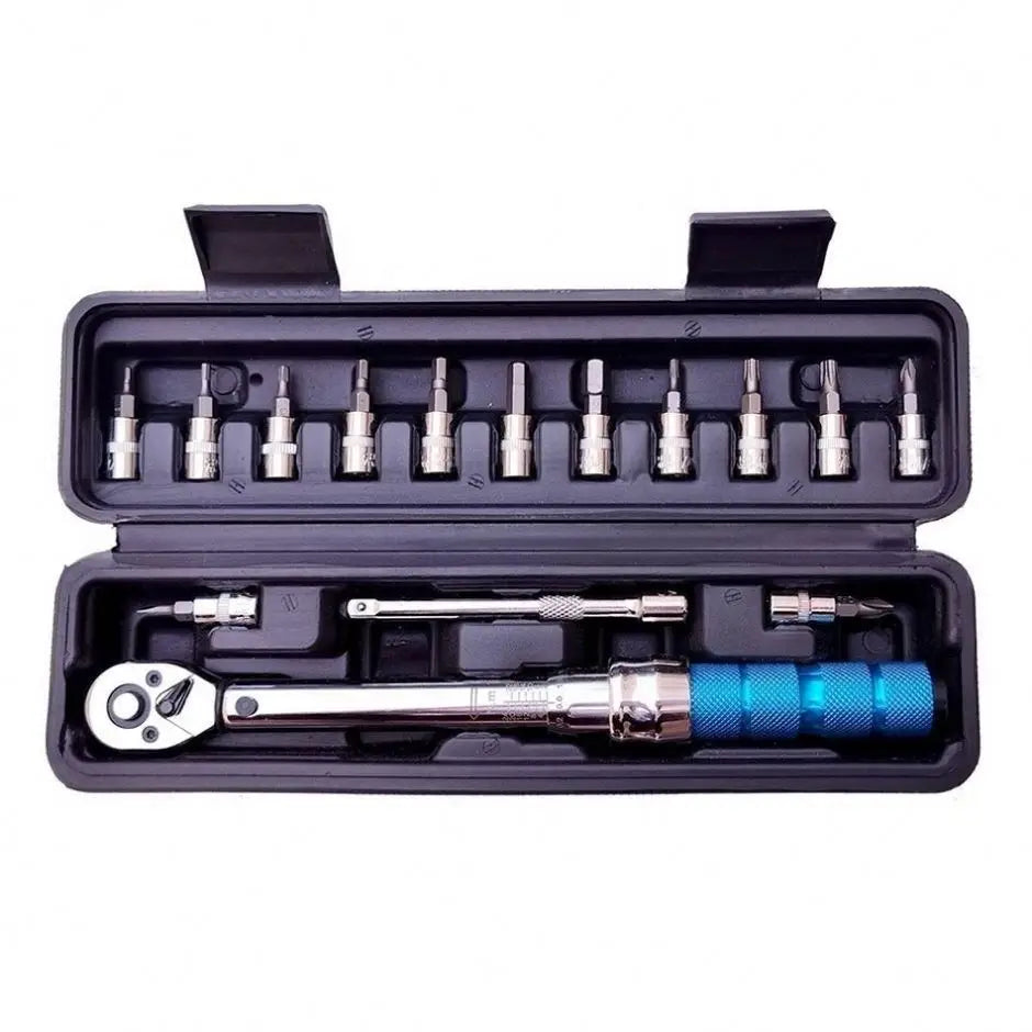 Tebak Cheap  Bicycle Torque Wrench Preset Adjustable Torque 1/4 2-24NM Ratchet Wrench Set Bicycle Repair Tool