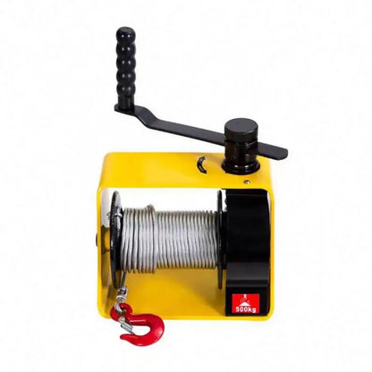Worm Gear Winch 250/500/1000kg Mini Anchor Hand Operated Winch with Crack and Break