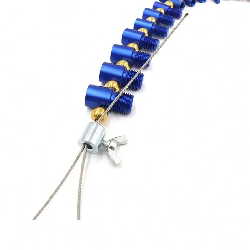 TEBAK 26PCS Male/Female Thread Identifier Gauges Nut & Bolt Thread Checker Set Inch and Metric Nuts Thread Identifier