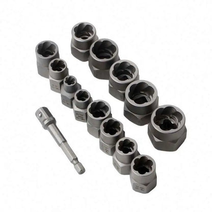 14 Piece Nut& Bolt Extractor Socket Set Bolt Remover Tool Set Nut Extractor Socket Impact Bolt Nut Screw Removal Socket Wrench