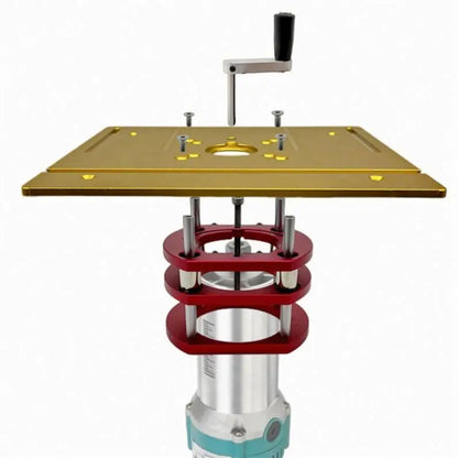 TEBAK Woodworking Router Lift 65mm Diameter Motors Router Table Wood Milling Lifting Plunge Base for Trimmer Engraving Machine