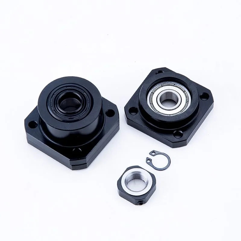 TEBAK Precision Shaft Rotation Ball Screw Support BK BF FF FK EF EK 10/12/15/20  Ball Screw Support Base Support End Fixed End