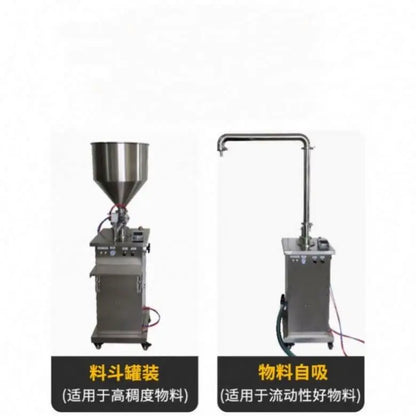 TEBAK SY-500L Semi-automatic Cosmetics Cream Toothpaste Pneumatic Vertical Filling Machine Semi Automatic Filler Machine