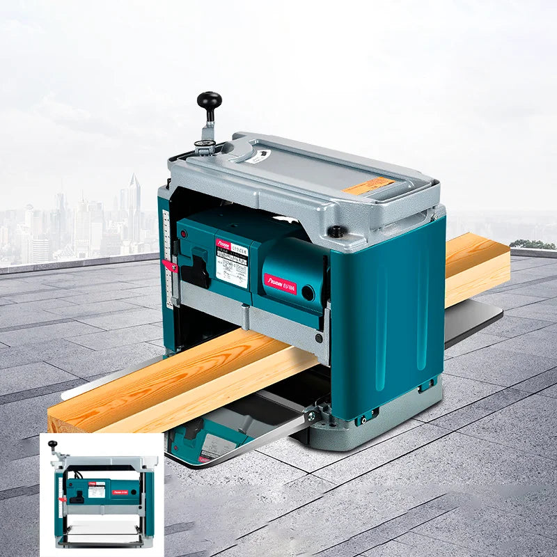 TEBAK Woodworking Wood Planer Thicknesser Woodworking Machine Wood Planer Multifunctional Power Tools