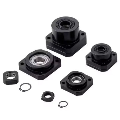 TEBAK Precision Shaft Rotation Ball Screw Support BK BF FF FK EF EK 10/12/15/20  Ball Screw Support Base Support End Fixed End