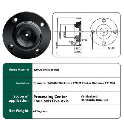Customized diameter Fixture vise CNC lathe internal support shaft head Post-lift chuck variable diameter pin rapid positioning
