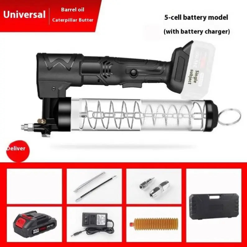 Professional Portable Heavy Duty 24V Rechargeable 600CC 10000PSI Electric Automatic Grease Gun Lubrication Pump
