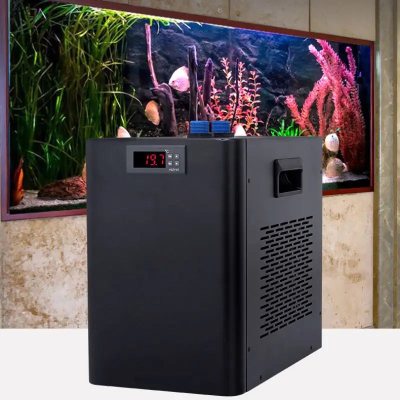 Water Cooler Tank Chiller Water Cooling Machine Suitable Aquarium for Reef Coral Jellyfish Shrimp Water Plants and Fish Farming