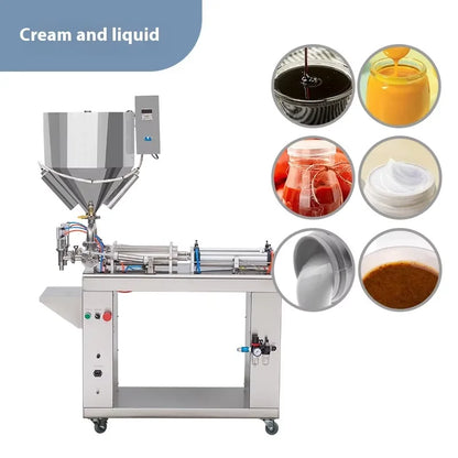 TEBAK G2WLD-1000H Floor-standing Paste Viscous Machine Heating and Mixing Filling Machine for Sauces Ketchup Peanut Butter Honey
