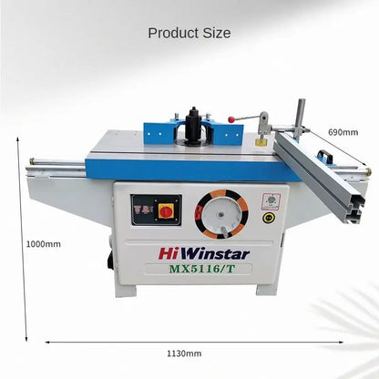 TEBAK XJ-50 Sliding Table Single Spindle Shaper Wood Spindle Moulder Machine MX5116T