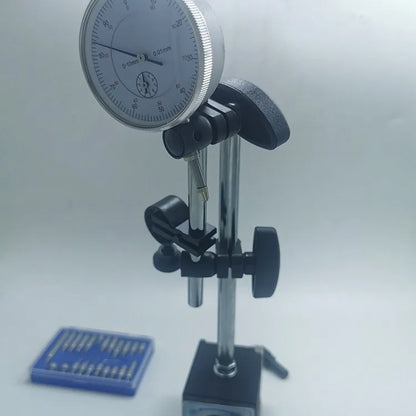 1" Dial Indicator Base Stand Tool Mic Gauge 3 in 1 Universal Large Meter Holder Percentage Bracket Magnet Holder Magnetic Base