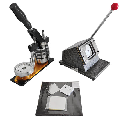 Tourist Souvenir Tin Square Fridge Magnet Machine Kit Machine Refrigerator Magnet Fridge Magnet Badge Machine