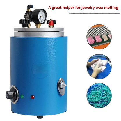 TEBAK Jewelry Making Tools Mini Wax Injection Machines Round Barrel Double Nozzle Wax Injector Jewelry Casting Waxing Equipment