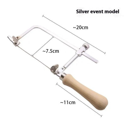 TEBAK Portable Adjustable U-Shape Coping Jig Saw Jeweler's Saw Frame Kit Cutting Metal Saw for DIY Jewelry Processing & Making