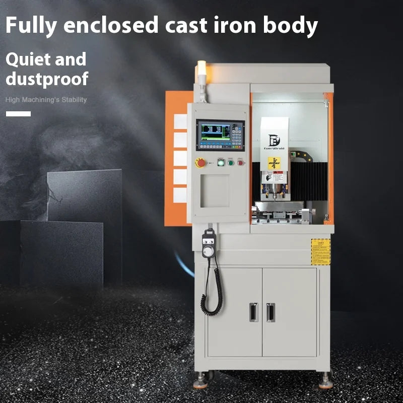 TEBAK JY-12 Industrial Full Cast Iron Metal CNC Router TEngraving Machine With Rolling Base Optional Aut Tool Change