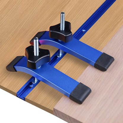 TEBAK W-24 Woodworking Tools Pressure Plate Universal Clamping Block Diagonal Track Pipe Clamp Block M8 Screw Hinge Clamps