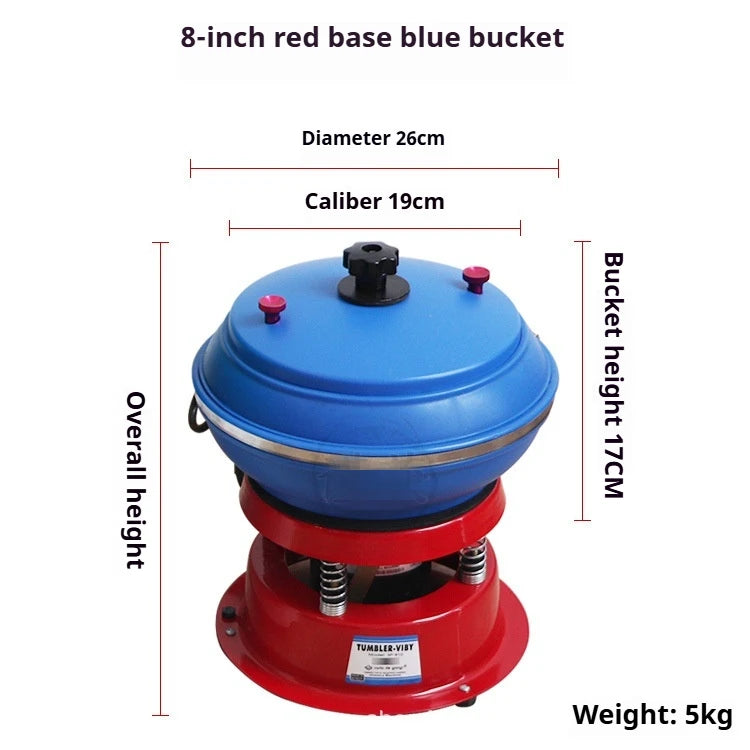 TEBAK Jewelry Making Tools Gold Silver Metal Polishing Machine Jewelry Stone Rock Vibration Polishing Machine Vibratory Tumbler