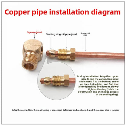 4mm & 6mm Brass Plastic Straight Pipe Fittings Compression Ferrule Tube Connector Lubrication Head Model Machine Tool Adapter