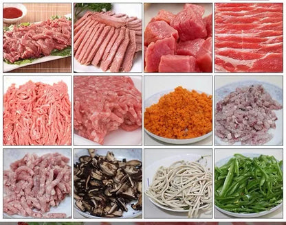 TEBAK Meat Grinder Functional Stainless Steel Chicken Fish Cattle Sheep Pork Automatic Commercial Home Meat Cutting Machine