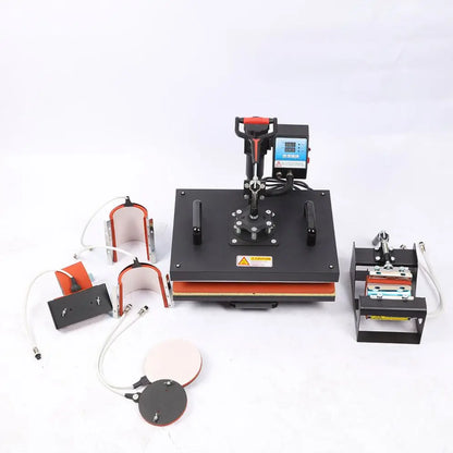 TEBAK Multifunction Heat Press Machine Heat Transfer Paper Printing Machine Combo Sublimation Heat Press Machine for Cloths Cup