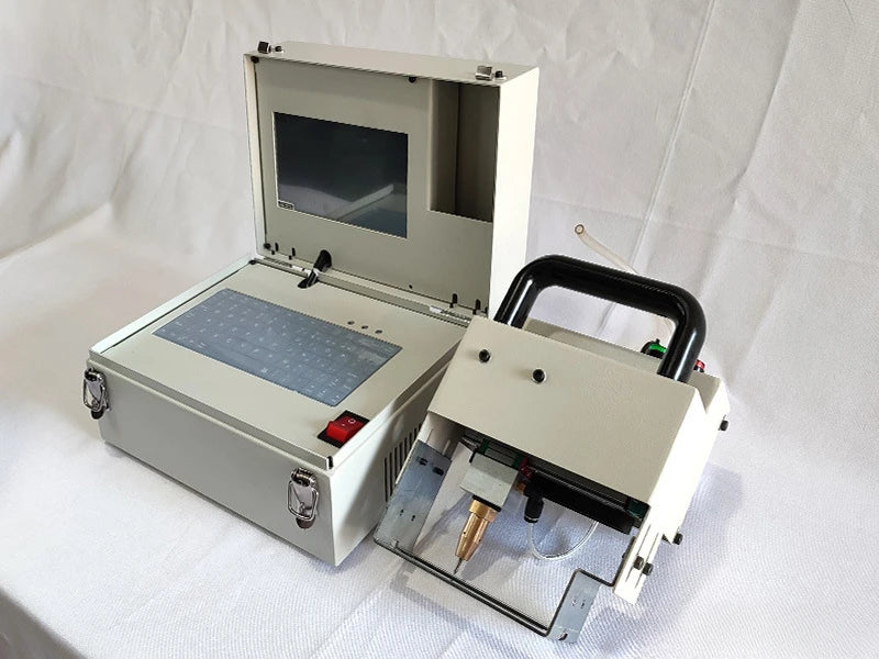 TEBAK XY-03 Handheld Portable Dot Peen Pin Marker Marking Machine Dot Peen for Vin Chassis Number Logos for Car Metal MoldS