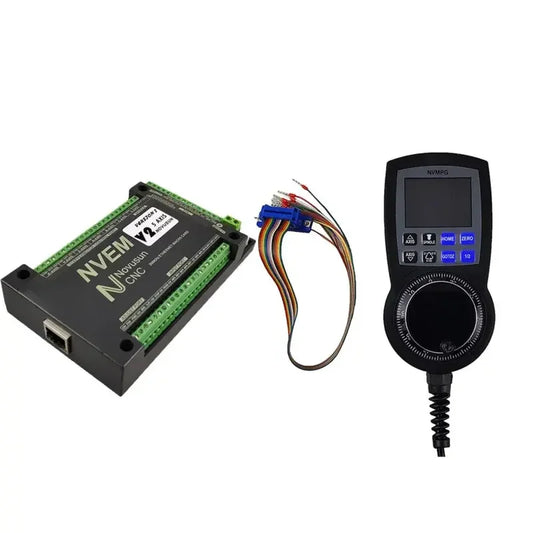TEBAK NVEM V5 CNC Mach3 Controller NVMPG Handwheel 6Axis Motion Controller Adopts the ARM Design Framework Cyclmotion