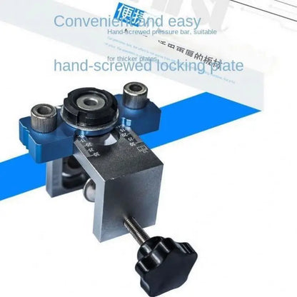 ANDUUK CX-05 DIY Woodworking Puncher Tool 3 In 1 Doweling Jig  Aluminum Alloy Cabinet Door Hinge Hole Punching Locator Drilling