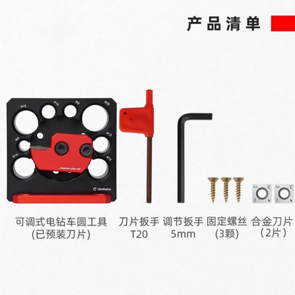 Carbide Inserts Dowel Maker Dowel Plate Wood Raw Materials Rods Wood Sticks Maker Dowel Round Bar Auxiliary Tool Metric 8 Holes